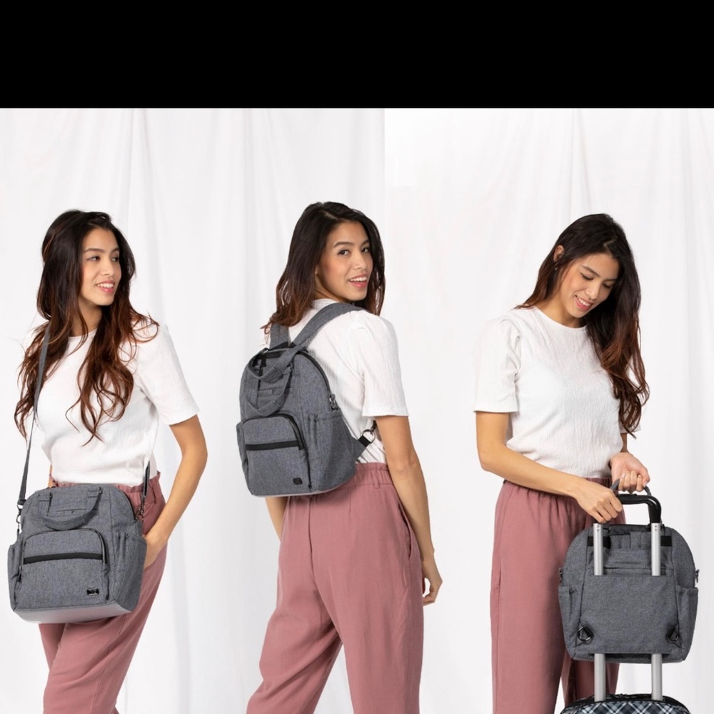 Lug Canter Convertible Crossbody/Backpack Black